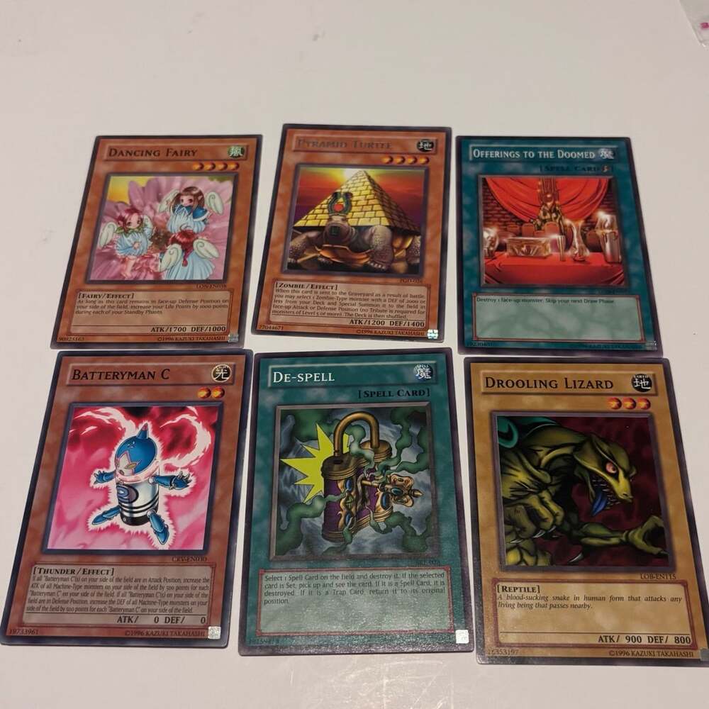 Yu-Gi-Oh! Trading Card Lot of 6 Dancing Fairy Pyramid Turtle Offerings